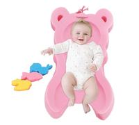Toddler Bath Cushion, Sponge Bathing Tub Seat, 20.87x10.63x1.97 Inches Soft Pad with Built-in Toys Comfortable Non-Slip Counter Cushion, Bathtub Sink Safe Support for Babies and Use