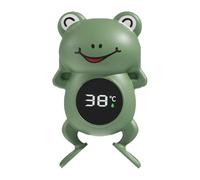 toddler Bath Thermometer Toy - Digital Water Sensor Frog, Soft Rounded Edges | Floating Baby Tub Temperature Display For Bathroom With TypeC Port Friends Routine Washing Time Nursery basics