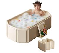Toddler Bath Tub for Shower, Portable Baby Bathtub, Foldable Kids Bathtub - Portable, Travel & Shower Ready, Easy to Clean, Sturdy & Thick, Fits Ages 1-3