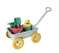 Toddler Beach Toys, Sand Castle Building Kit | 8 Pieces Luminous Color Toddler Sand Toys with Cart - Fun Outdoor Game for Seaside Beach Outside the