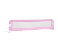 Toddler Bed Guard Pink 180 x 42 cm Foldable Extendable with Breathable Net for Children's Bed Family Bed Box Spring Bed Parent's Bed Travel Bed