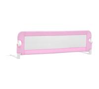 Toddler Bed Rail Pink 120x42cm Polyester Protective Guard Gate vidaXL