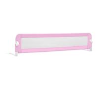 Toddler Bed Rail Pink 180x42cm Polyester Kids Nursery Rails vidaXL