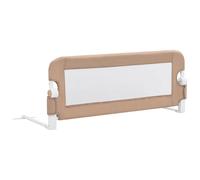 vidaXL Toddler Safety Bed Rail Taupe 102x42cm Polyester Kids Nursery Rail