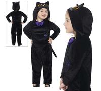 Toddler Black Cat Costume Girls Boys Kitty Kitten Fancy Dress Outfit Age 1-4