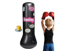 Toddler Blow Up Boxing Sandbag - Vinyl Inflatable Punch Bag, Fight Toy | Stable Weighted Design with Safe Air Cushion, Active Workout Solution for Kids Room Home Gym School Fitness