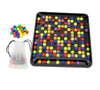 Toddler Board Games, Rainbow Ball Strategy Board Games, Chessboard Learning Toys with 168 Rainbow Balls, Creative Tabletop Family Party Game for Adults & Children