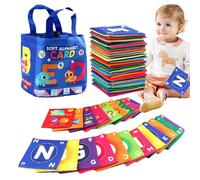 Toddler Books - Educational Sensory Cloth Book For Babies, Waterproof Bath Learning | Delightful Toys Alphabet Animal Baby Book, Cognitive Development Toy, Portable Soft , Boys & Girls Early