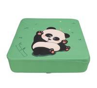Toddler Booster Seat Cushion for Dining Table Non Slip Thick Chair Increasing Pad Cartoon Kids Booster Chair Heightening Cushion Portable Water Resistant Polyester Fiber Sponge (Green Panda)