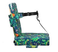 Toddler Booster Seat for Dining Chair, Portable Chair Booster Seat, Nonslip Booster Seat Cushion with Adjustable Strap, Waterproof Booster Seat Pad for Dining Table(White)