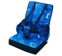 Toddler Booster Seat for Dining Chair Waterproof Baby Sit Up Seat with Backrest and Safety Buckle Non-Slip Kids Travel Booster Seat (Universe)