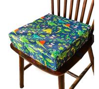 Toddler Booster Seat for Dining Chair with Straps 8cm Table Booster Cushion Portable Travel High Chair Cushion Infant Demountable Washable Kids Feeding Chair Pad Chair Increasing Cushion(Blue)