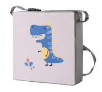 Toddler Booster Seat for Dining Table 13x13x3in Heightening Toddler Cushion with Adjustable Straps Waterproof Washable Cute Dinosaur Sponge Chair Cushion