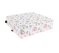 Toddler Booster Seat for Dining Table,Cartoon Baby Booster Cushion with High Density Adjustable Strap Portable Detachable Washable 32×32×8 Thick Increasing Cushion for Travel (Mermaid)