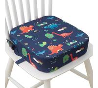 Toddler Booster Seat for Dining Table, Portable Kids Booster Seat with Safety Buckles Portable Increasing Booster Cushion with Non-Slip Bottom - Blue