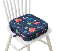 Toddler Booster Seat for Dining Table, Portable Kids Booster Seat with Safety Buckles Portable Increasing Booster Cushion with Non-Slip Bottom - Blue