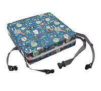 Toddler Booster Seat for Dining Table, PU Washable Double Safe Straps Baby Booster Seat for Kitchen Chair, Non-Slip Bottom Booster Seat, Portable Travel Increasing Cushion for Child, Blue Green