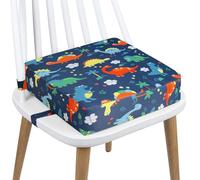 Toddler Booster Seat - Kid Dining Chair Pads | Toddler with 2 Adjustable Straps - Comfortable Dining Chair Pad, Easy to Clean Wipe Down Cover Thick Kids Booster Seat for Diining Table