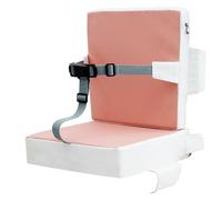 Toddler Booster Seat Non Slip Child Chair Booster Seat with Backrest and Safety Belt Booster Seat for Dining Table Increasing Washable Cushion Booster Seat Dining Chair for Toddlers Home Travel(Pink)
