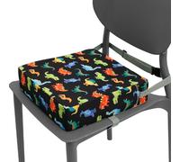 Toddler Booster Seat Soft Breathable Booster Seat Pad with Safety Buckles Bottom Booster Chair Cushion Kids Booster Seat with Detachable Cover for Toddlers Eating