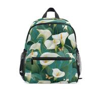toddler boy backpack for 3 year old with name tag Chic Calla Lily Turquoise