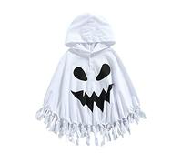 Toddler Boy & Girl Ghost Cloak Cape - Mesh Patchwork Halloween Cloak Cosplay Costume 3-11T