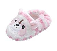 Toddler Boys Girls Cute Slippers House Slippers Soft Cozy Fuzzy Non-Slip Indoor Warm Shoes Winter for BabyWarm Socks Newborn Crib Shoes 4.5 Years A-Pink