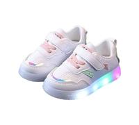 Toddler Boys Girls Light Up Shoes Lightweight Breathable Fashion Led Flashing Walking Running Sneakers for Kids Students Back to School Athletic Sport Basketball Soccer Tennis (Pink, 5.5 Infant)