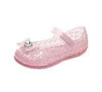 Toddler Boys Girls Sandals Breathable Barefoot Shoes Casual Glitter Strap Sandals Cute Flowers Slipper Water Sliders Pink Silver Blue Purple White Summer Autumn (Pink,10.5)