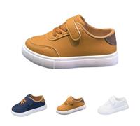 Toddler Boys Girls School Shoes Kids Lace up Flat Barefoot Trainers Wide Toe Box with Hook and Loop Zero Drop First Skate Walking Shoes Lightweight Non Slip Casual Sports Running Tennis Sneakers