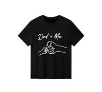 Toddler Boys Girls Short Sleeve Shirt Dad + Me Letter Print Fathers Day T-Shirts Cute Funny Cotton Tee for Kids Boys Girls Funny Father's T Shirt (Black, 18-24 Months)
