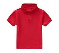 Toddler Boys Girls Short Sleeve Summer Casual Solid Gentleman Tops Holiday Shirts T Shirt Toddler Boy Baseball Tee Shirt Red