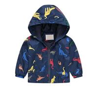 Toddler Boys Jackets Zip Up Windproof Thin Windbreaker Baby Hooded Jackets Long Sleeve Coat Sunscreen Anti-Fog Raincoat Clothes for Kids Spring Autumn Clothes (NY2, 18-24 Months)