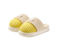 Toddler Boys Slippers Cotton Comfy House Slipper Bedroom Slippers Winter Warm Indoor Shoes Dinosaur Slipper Yellow