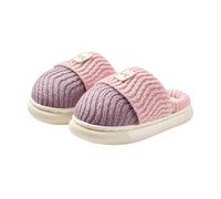 Toddler Boys Slippers Cotton Comfy House Slipper Bedroom Slippers Winter Warm Indoor Shoes Dinosaur Slipper Purple