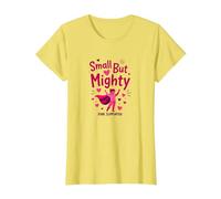 Toddler Breast Cancer Small But Mighty Pink Supporter T-Shirt, Women, Lemon, XL