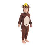 Toddler Brown Monkey Costume Set - Charming Design, Perfect for XS, Braun