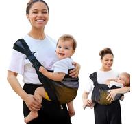 Toddler Carrier with Adjustable Sling (135-161cm) Cotton Baby Sling Carrier for Newborn to 36 Months 20kg Ergonomic Backpack with Wide Shoulder Straps & Climbing-Grade Buckles (Mesh Yarn)