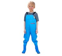 Toddler Children's Boys Rain Dungarees Windproof Waterproof Mud Jumphat Nylon Waterproof Casual Kids Baby Blue