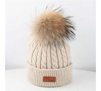 Toddler Children's Hairdressing Hat for Children in Winter Crochet Hat Hairdressing Hat Baby Wish List Free Wear (Beige, One Size)