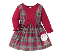 Toddler Christmas Dress,Long Sleeve Santa Claus Red Princess Tulle Dress Kids Dresses Xmas Outfits Mini Miss Costume Baby Clothes 0-3 Months Girl Costumes 12-18 (e#Red,3-4 Years)