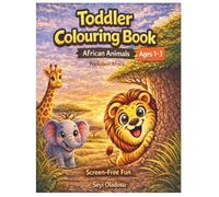 Toddler Coloring Book: African Animals | Ages 1-3 | Simple & Fun Learning Activity for Kids