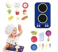 Toddler Cooking Game | Toy Food Set with Sound and Light | Interactive Educational Toy Symbolic Play for Boys Girls Birthday