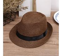 Toddler Cowboy Straw Sun Hat Baby Personalized Outdoor Protection Breathable Bucket Cap Girls Sunshade Braided Country Water Hat Summer Windproof Easter Beach Wide Brim (Multicolor7, 3-10 Years)