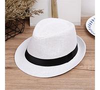 Toddler Cowboy Straw Sun Hat Baby Personalized Outdoor Protection Breathable Bucket Cap Girls Sunshade Braided Country Water Hat Summer Windproof Easter Beach Wide Brim (Multicolor2, 3-10 Years)