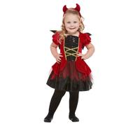 Toddler Devil Dress with Wings & Horns Halloween Fancy Dress Party Costume