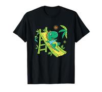 Toddler Dino On Bamboo Slide Jungle Adventure T-Shirt