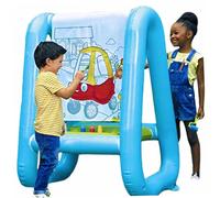 Toddler Easel PVC Washable Outdoor Inflatable Easel, 3-In-1 Paint & Play Backyard, Reusable And Portable Standing Kids Not Included Art Supplies, Toys