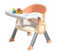 Toddler Eating Chair, Non-Slip Dining Chair with Tray, Household Small Stools, Multifunctional Lightweight Game Stool with Music for Camping Lawn Beach Travel
