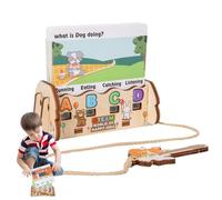 Toddler Educational Toys - English Learning Game | Word Flash Cards - for Kids Boys Girls Elementary Students Classroom Homeschooling School Family Nights Teachers Brain Training